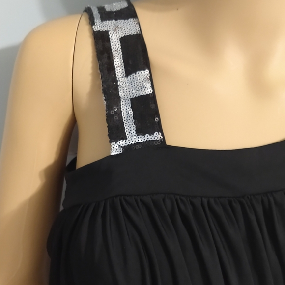 One shoulder drape minidress. - Picture 2 of 5